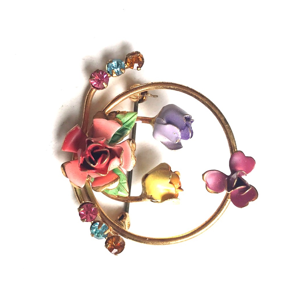 VINTAGE AZUB AUSTRIA BROOCH PIN